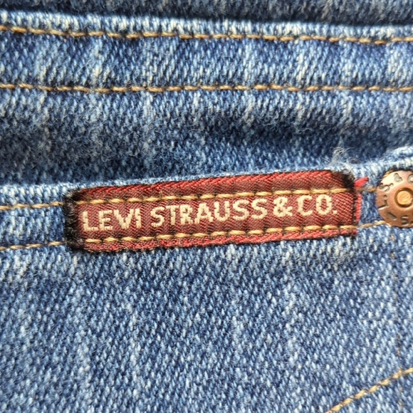 Vintage Levi’s Action Casuals Pinstripe Denim Jeans Men’s USA Made 90s Retro - Picture 8 of 10